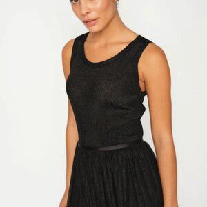 Mos Mosh Relena Imanja Knit Tank Top, Black, sz. M